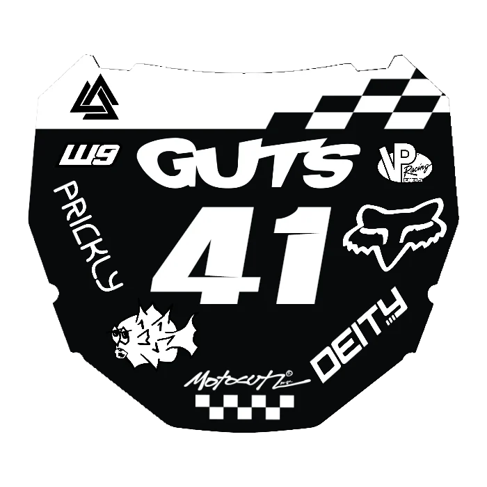 CUSTOM ODI NUMBER PLATE DECAL