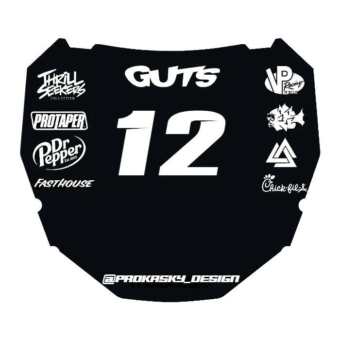 CUSTOM ODI NUMBER PLATE DECAL