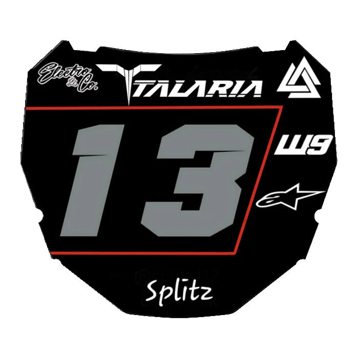 CUSTOM ODI NUMBER PLATE DECAL