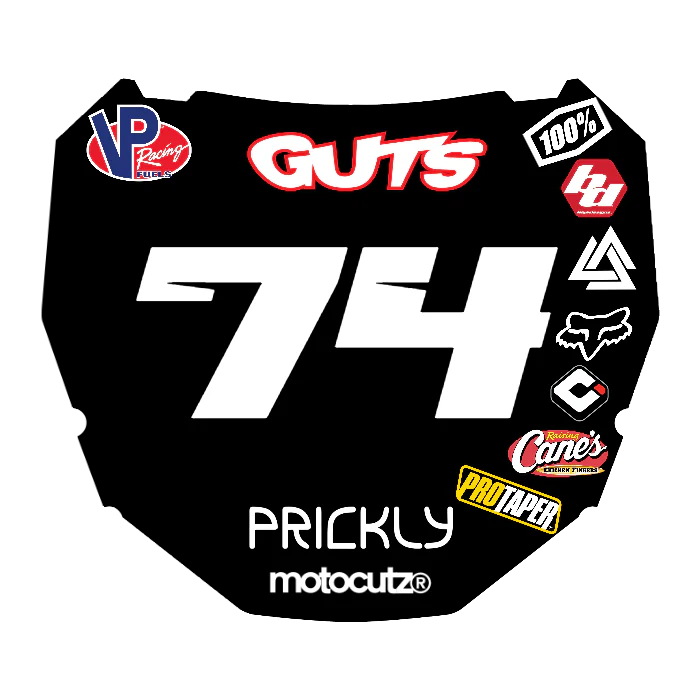 CUSTOM ODI NUMBER PLATE DECAL