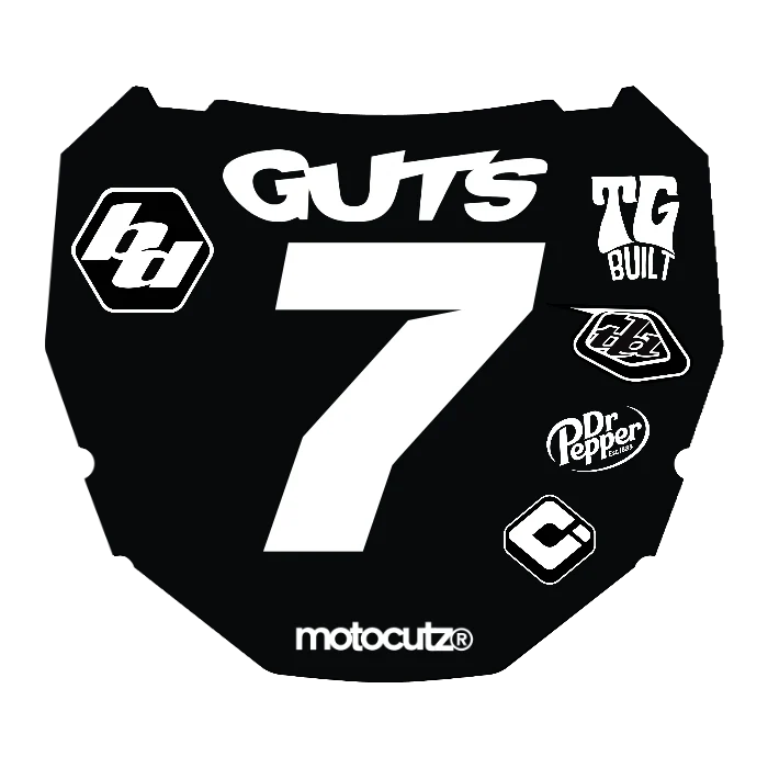CUSTOM ODI NUMBER PLATE DECAL
