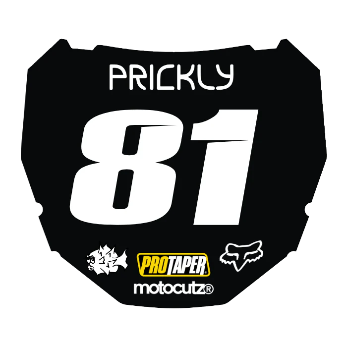 CUSTOM ODI NUMBER PLATE DECAL