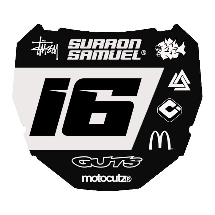 CUSTOM ODI NUMBER PLATE DECAL