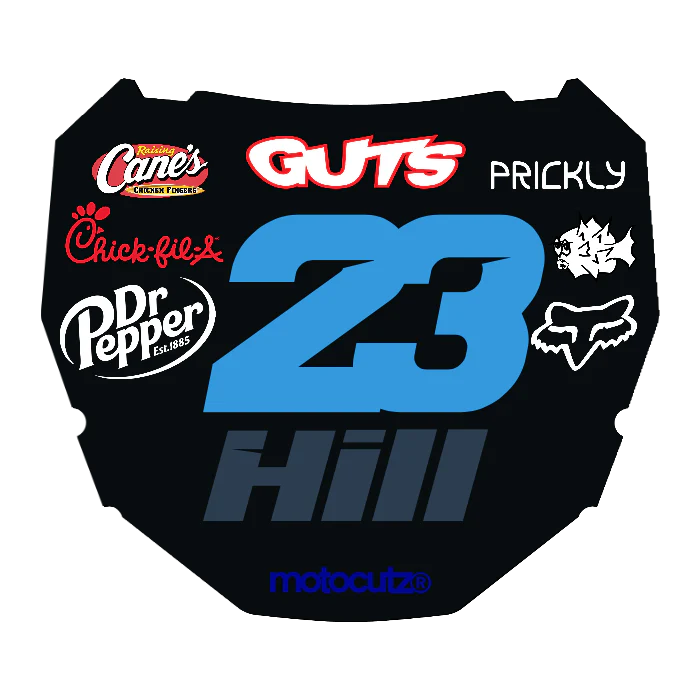 CUSTOM ODI NUMBER PLATE DECAL