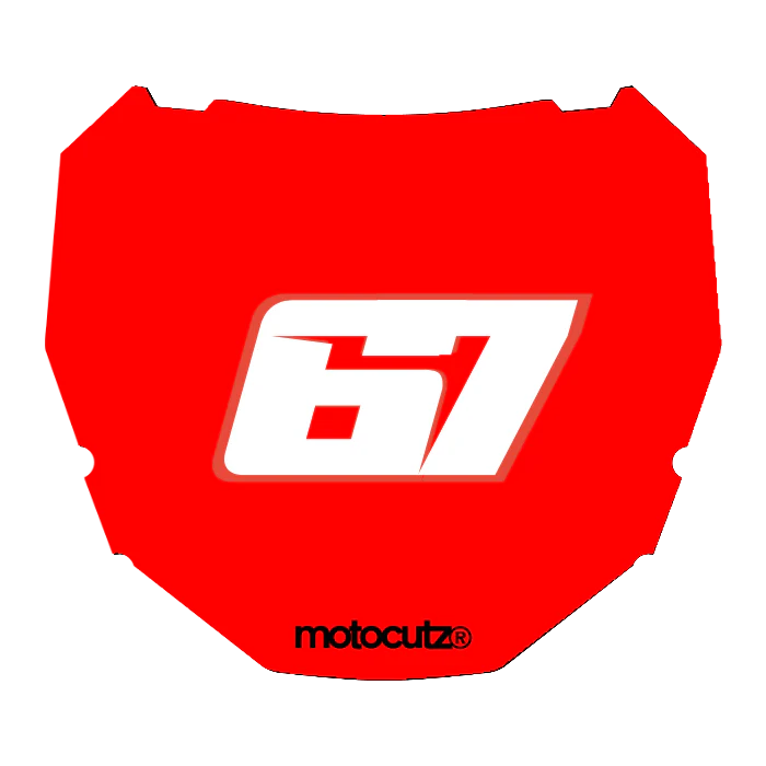 CUSTOM ODI NUMBER PLATE DECAL