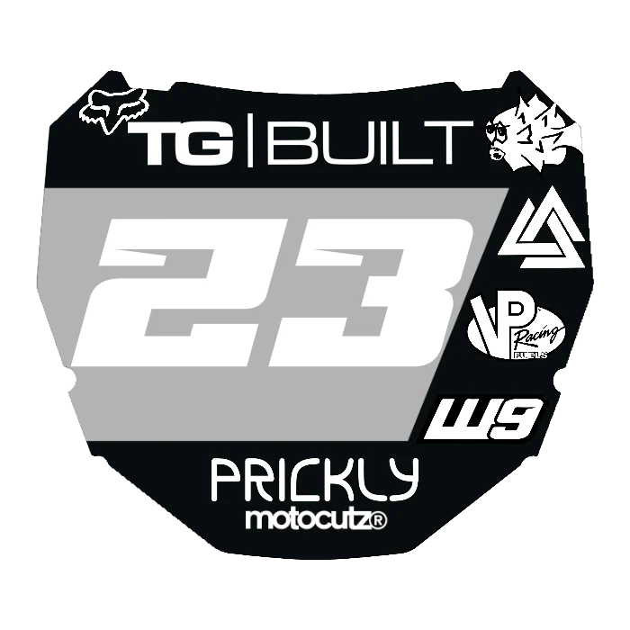 CUSTOM ODI NUMBER PLATE DECAL