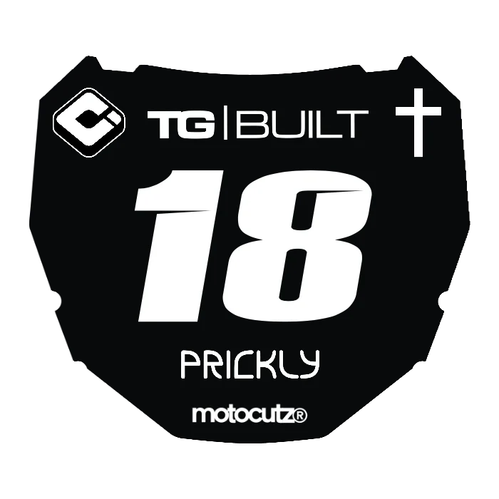 CUSTOM ODI NUMBER PLATE DECAL