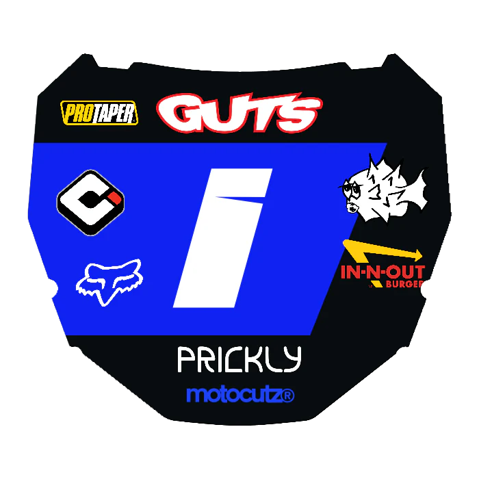 CUSTOM ODI NUMBER PLATE DECAL