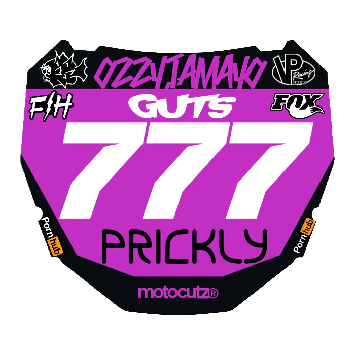 CUSTOM ODI NUMBER PLATE DECAL