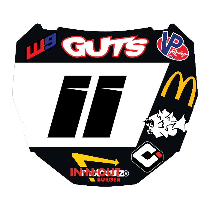 CUSTOM ODI NUMBER PLATE DECAL