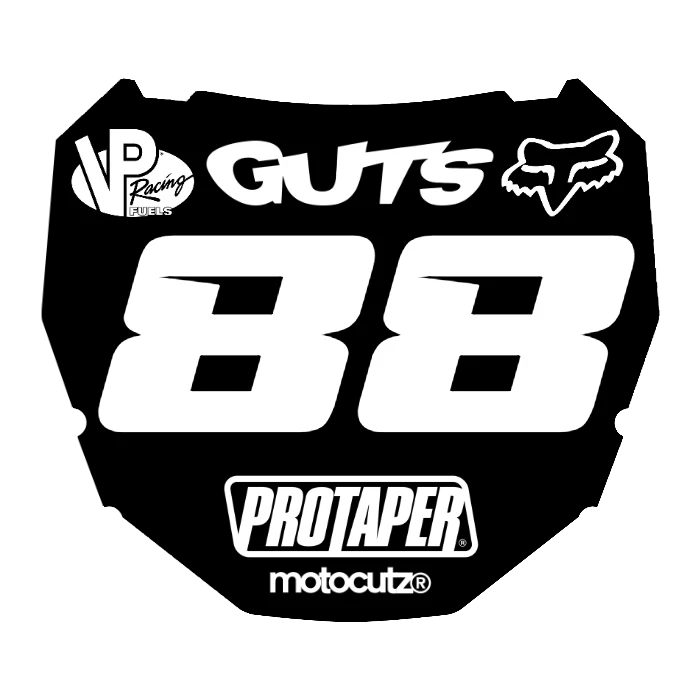 CUSTOM ODI NUMBER PLATE DECAL