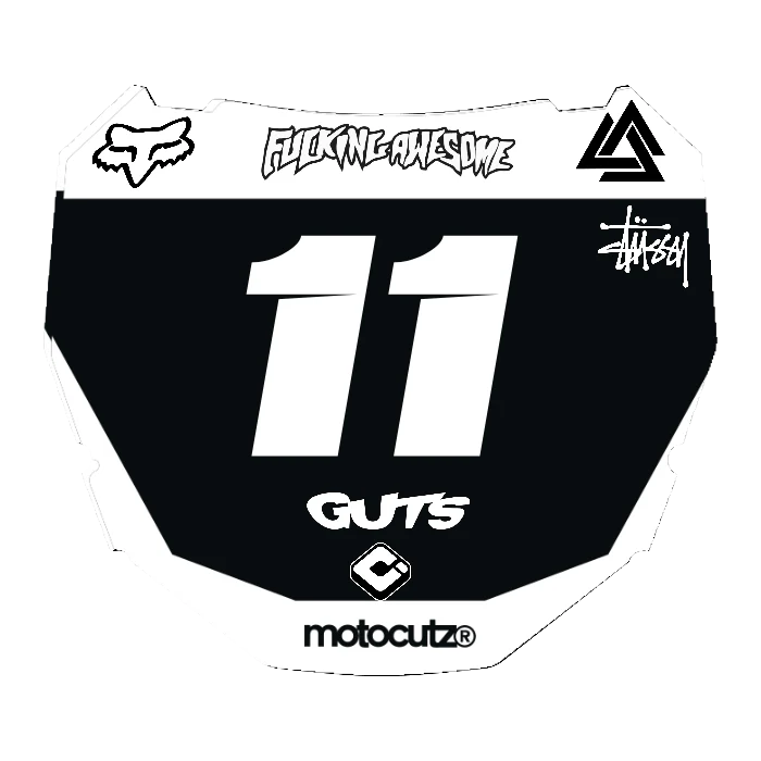 CUSTOM ODI NUMBER PLATE DECAL