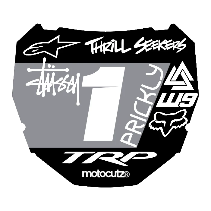 CUSTOM ODI NUMBER PLATE DECAL