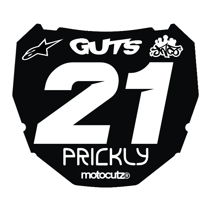 CUSTOM ODI NUMBER PLATE DECAL