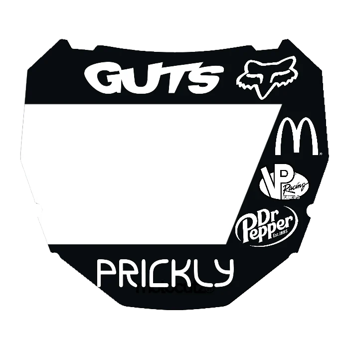CUSTOM ODI NUMBER PLATE DECAL