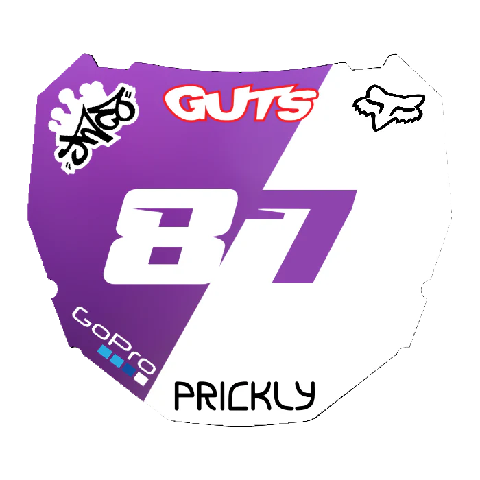 CUSTOM ODI NUMBER PLATE DECAL