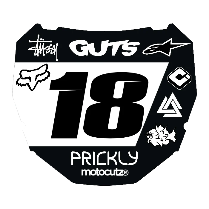 CUSTOM ODI NUMBER PLATE DECAL