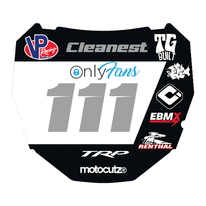 CUSTOM ODI NUMBER PLATE DECAL