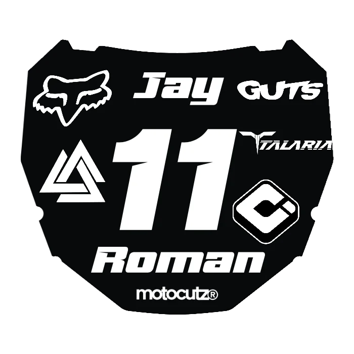 CUSTOM ODI NUMBER PLATE DECAL