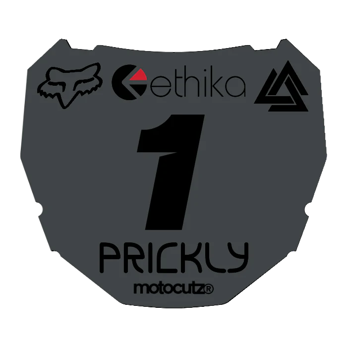 CUSTOM ODI NUMBER PLATE DECAL