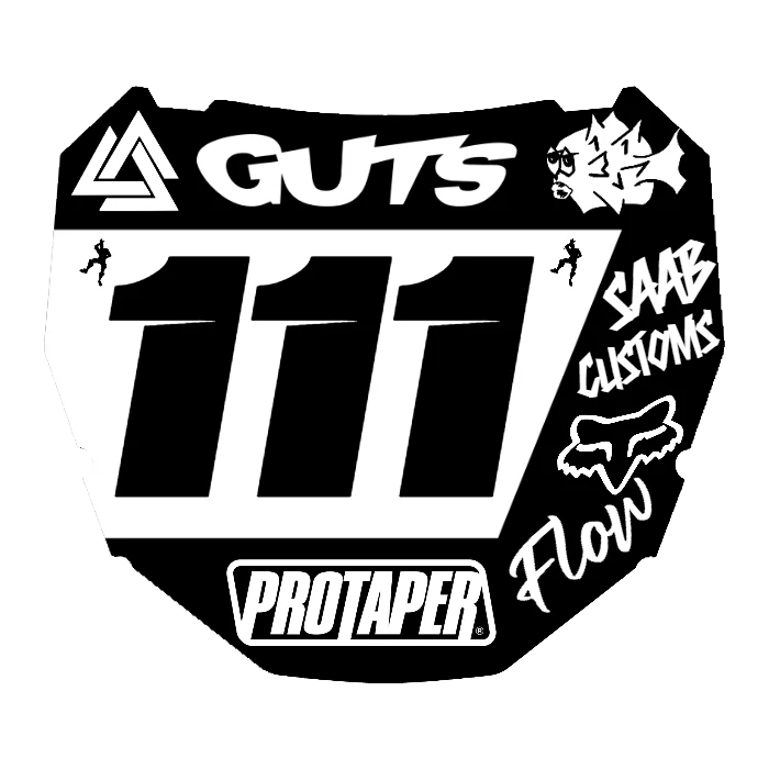 CUSTOM ODI NUMBER PLATE DECAL