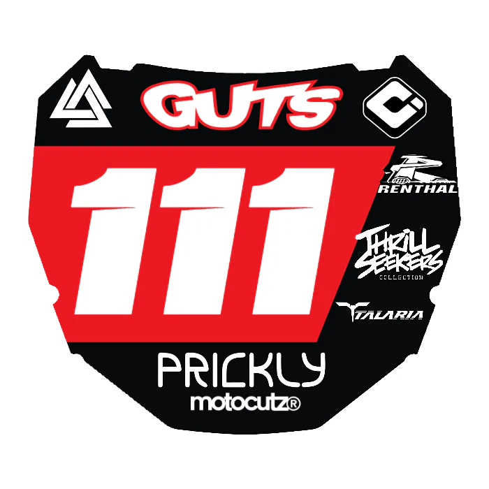 CUSTOM ODI NUMBER PLATE DECAL