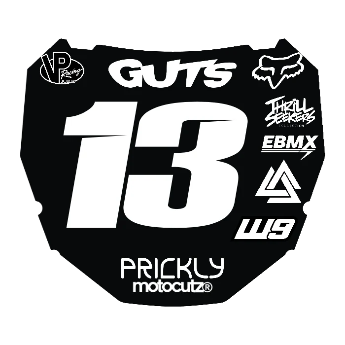 CUSTOM ODI NUMBER PLATE DECAL
