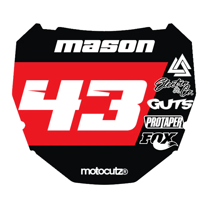 CUSTOM ODI NUMBER PLATE DECAL