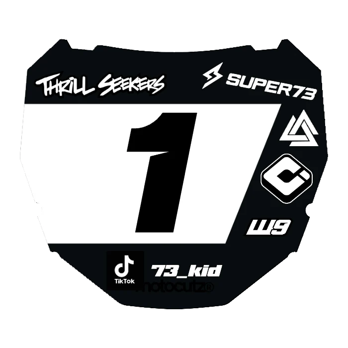 CUSTOM ODI NUMBER PLATE DECAL