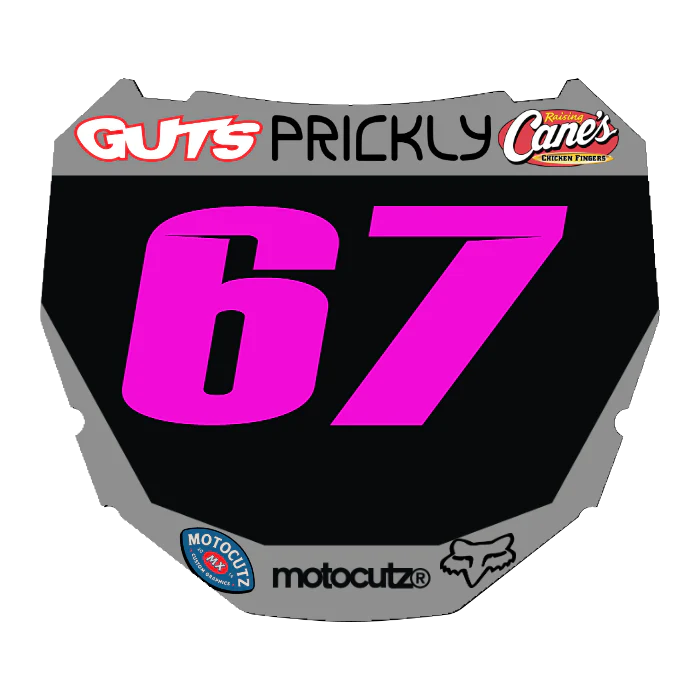 CUSTOM ODI NUMBER PLATE DECAL