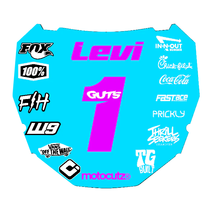 CUSTOM ODI NUMBER PLATE DECAL