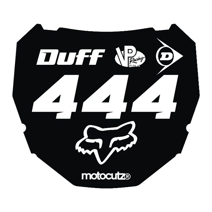 CUSTOM ODI NUMBER PLATE DECAL