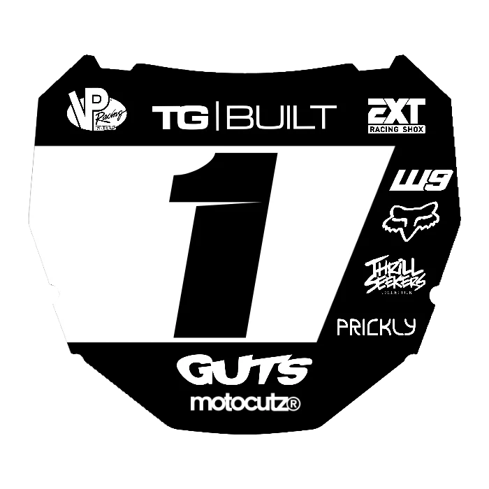 CUSTOM ODI NUMBER PLATE DECAL