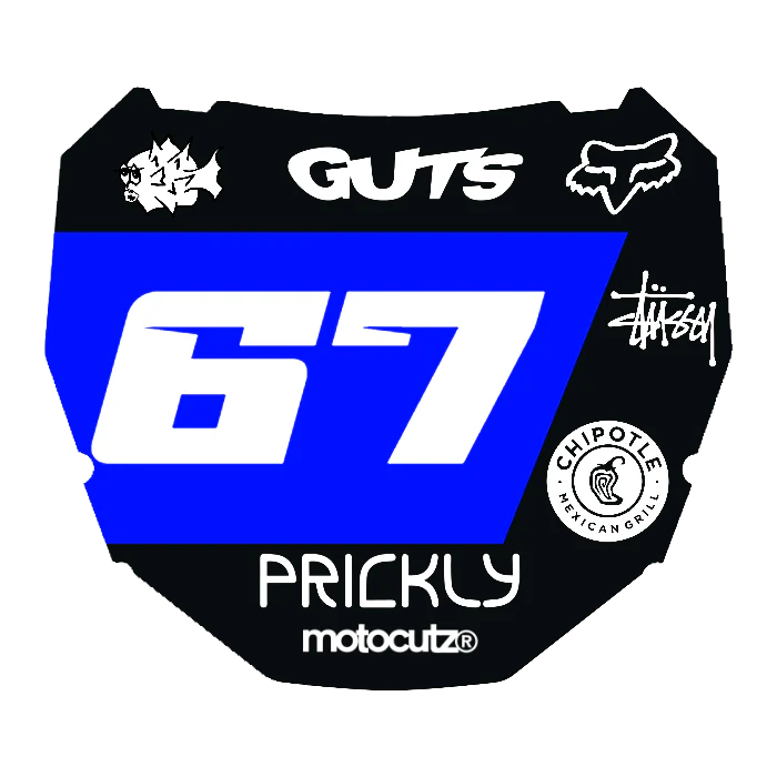 CUSTOM ODI NUMBER PLATE DECAL