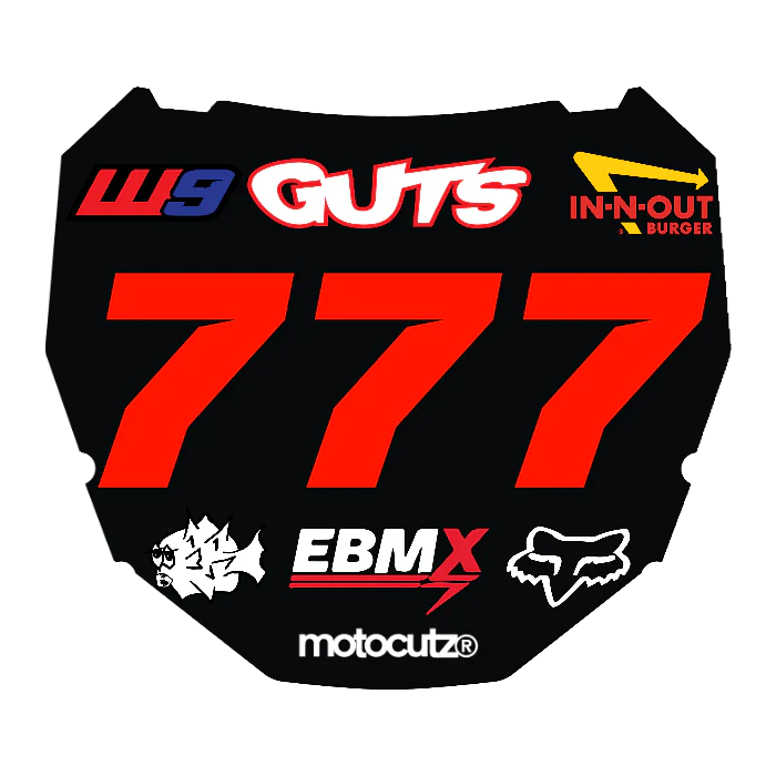 CUSTOM ODI NUMBER PLATE DECAL