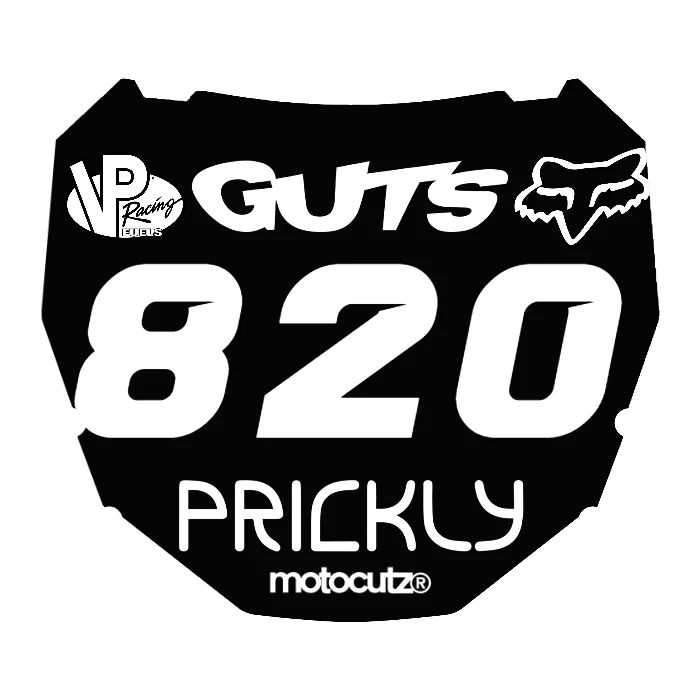 CUSTOM ODI NUMBER PLATE DECAL