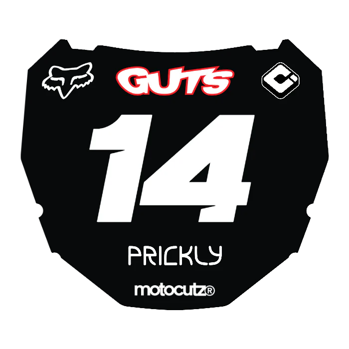 CUSTOM ODI NUMBER PLATE DECAL