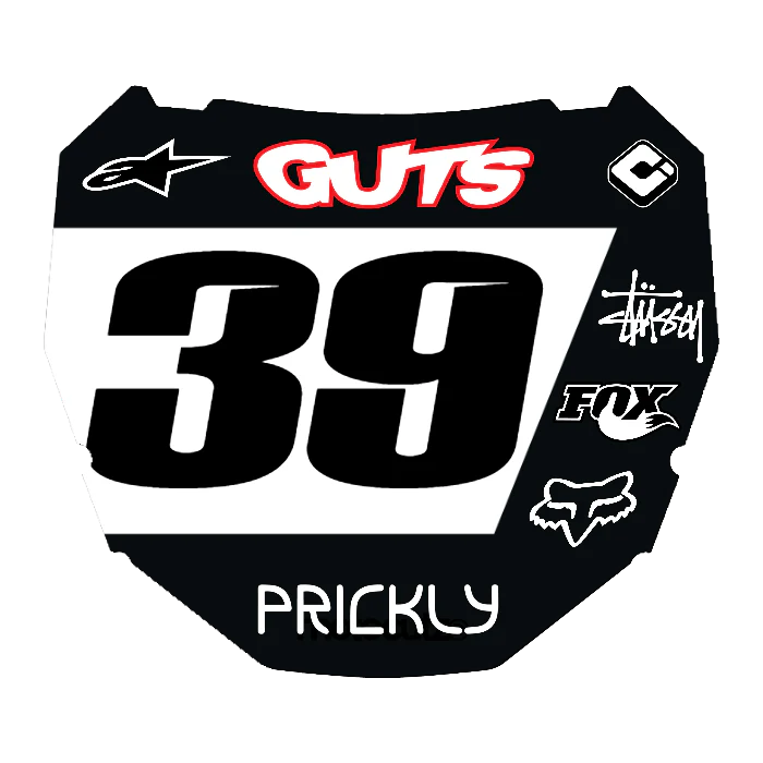 CUSTOM ODI NUMBER PLATE DECAL