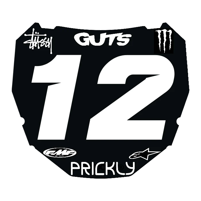 CUSTOM ODI NUMBER PLATE DECAL