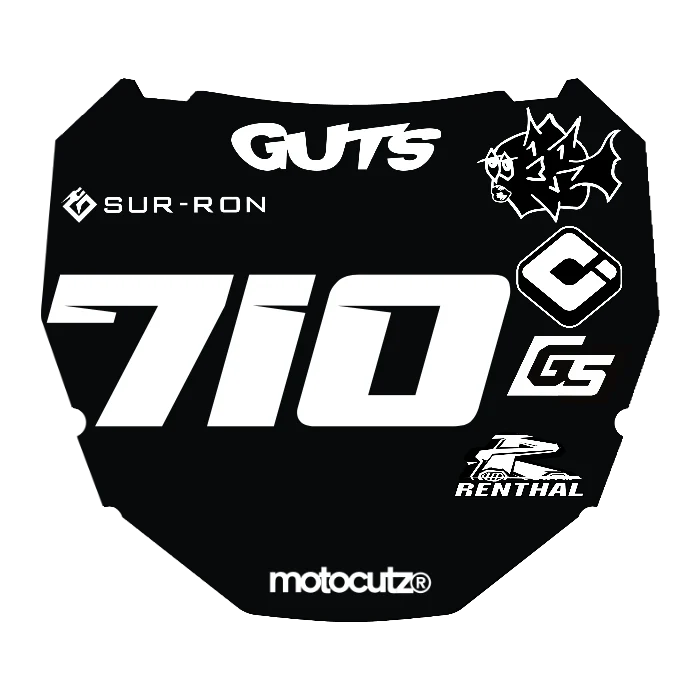 CUSTOM ODI NUMBER PLATE DECAL