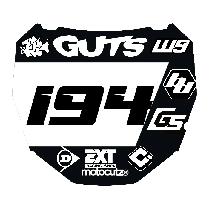 CUSTOM ODI NUMBER PLATE DECAL