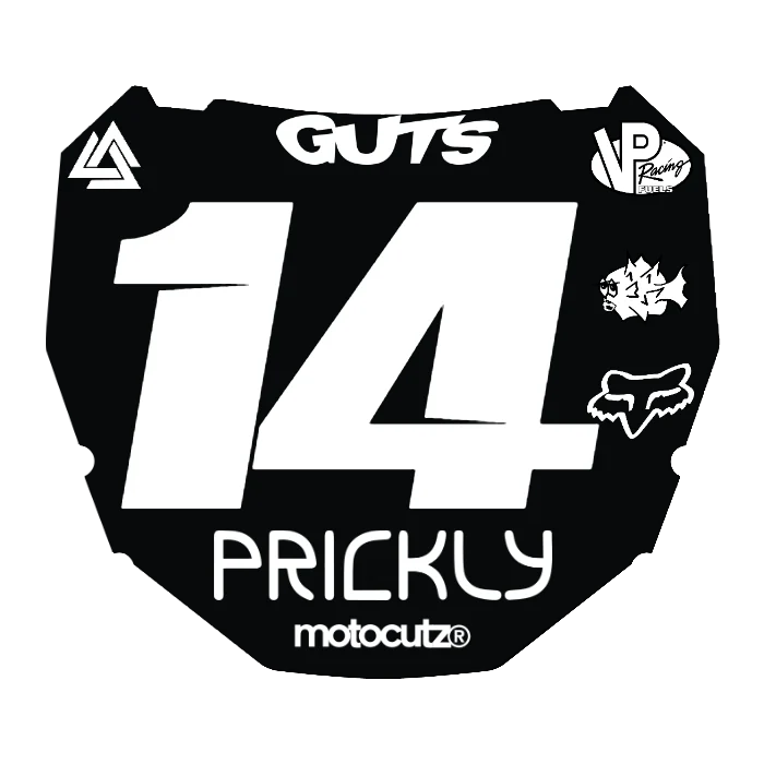 CUSTOM ODI NUMBER PLATE DECAL