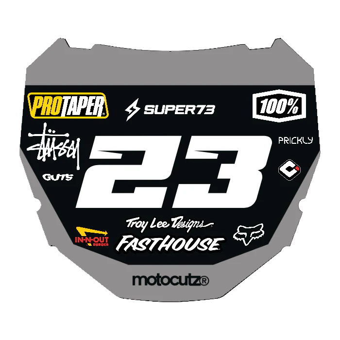 CUSTOM ODI NUMBER PLATE DECAL