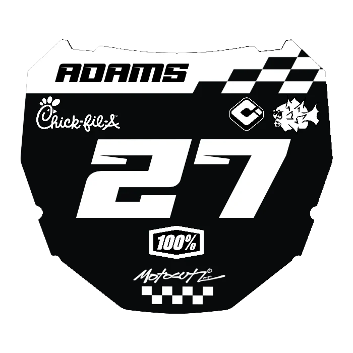 CUSTOM ODI NUMBER PLATE DECAL