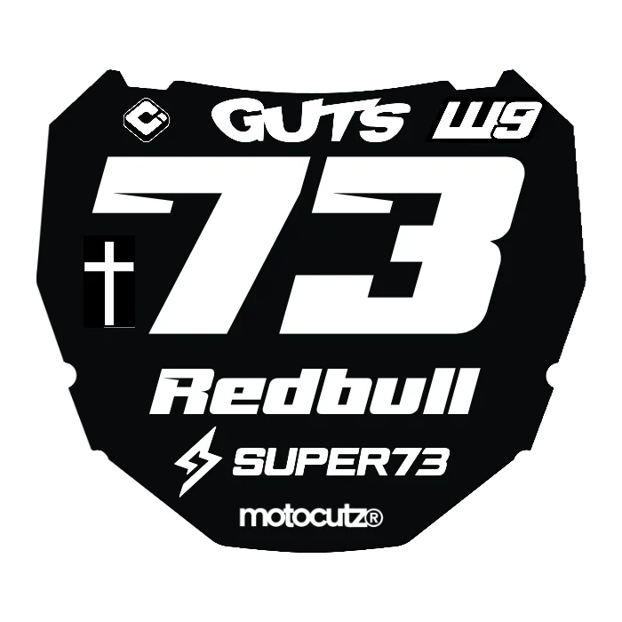 CUSTOM ODI NUMBER PLATE DECAL