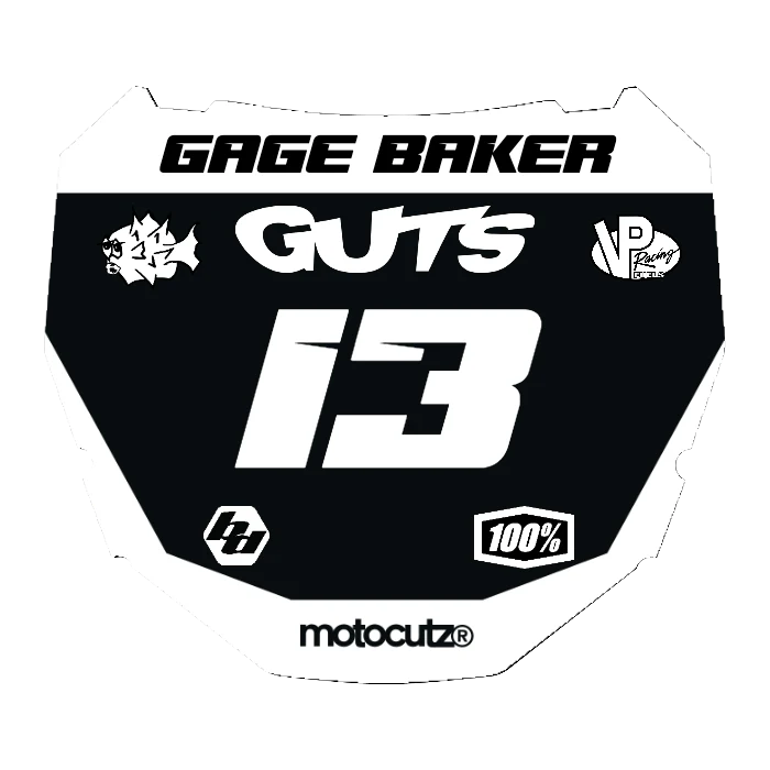 CUSTOM ODI NUMBER PLATE DECAL