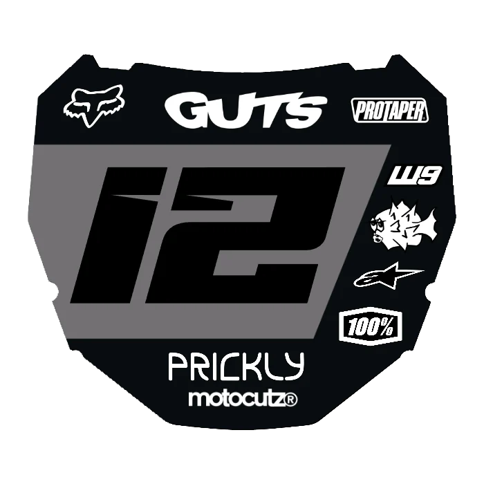CUSTOM ODI NUMBER PLATE DECAL