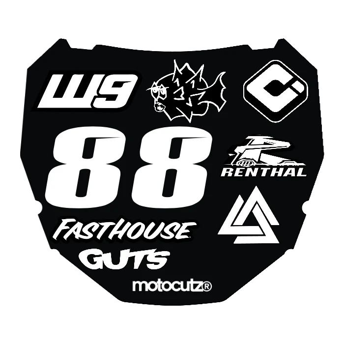 CUSTOM ODI NUMBER PLATE DECAL