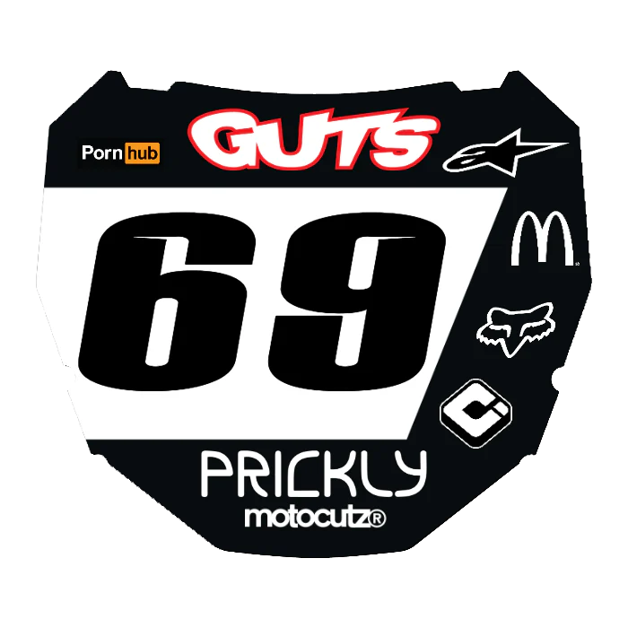 CUSTOM ODI NUMBER PLATE DECAL