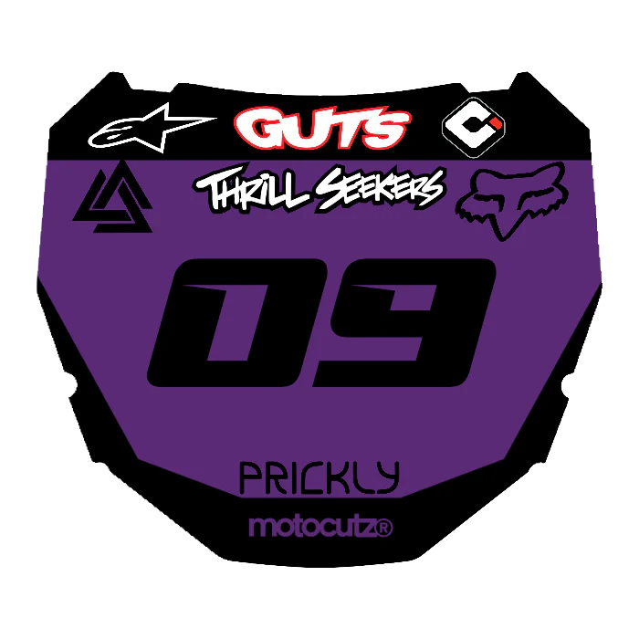 CUSTOM ODI NUMBER PLATE DECAL